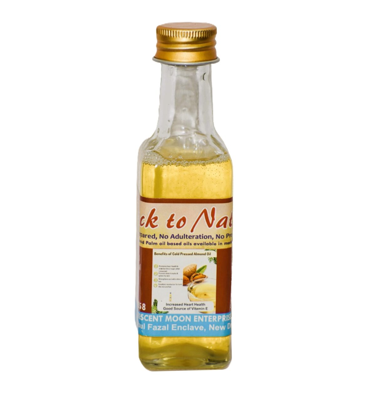 Cold-pressed almond oil