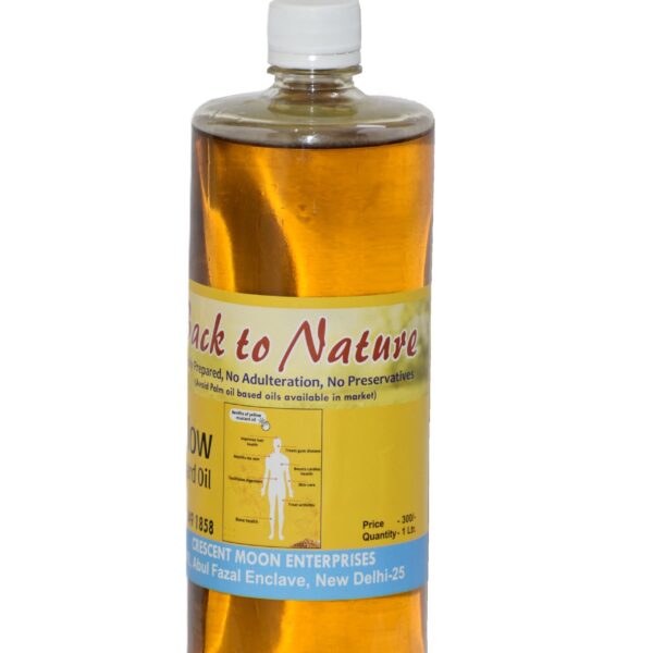 Back2Nature cold-pressed mustard oil 100% natural, nutrient-rich oil for cooking and skincare.